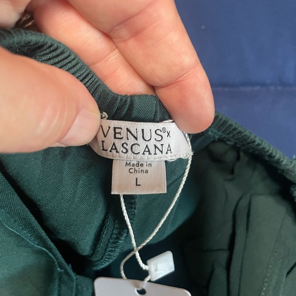 Lascana Venus Long Maxi Sleeveless Dress Size Large Green Open Back NWT - Picture 2 of 11